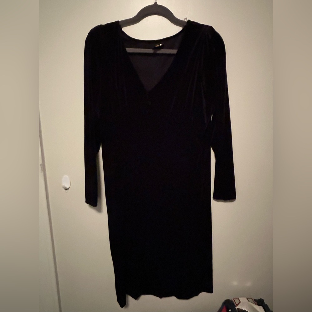 Reitmans Classic Black Long Sleeve Dress